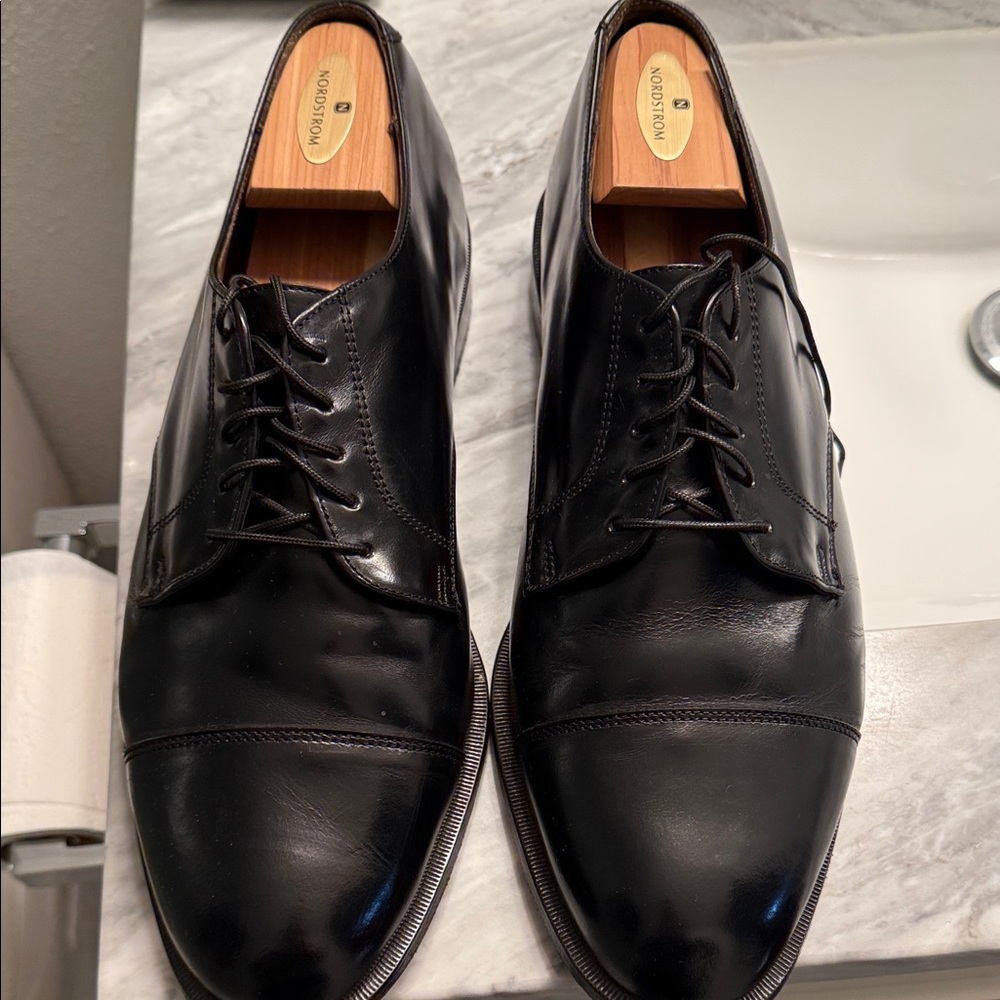 Cole Haan Classic Black Leather Derbys